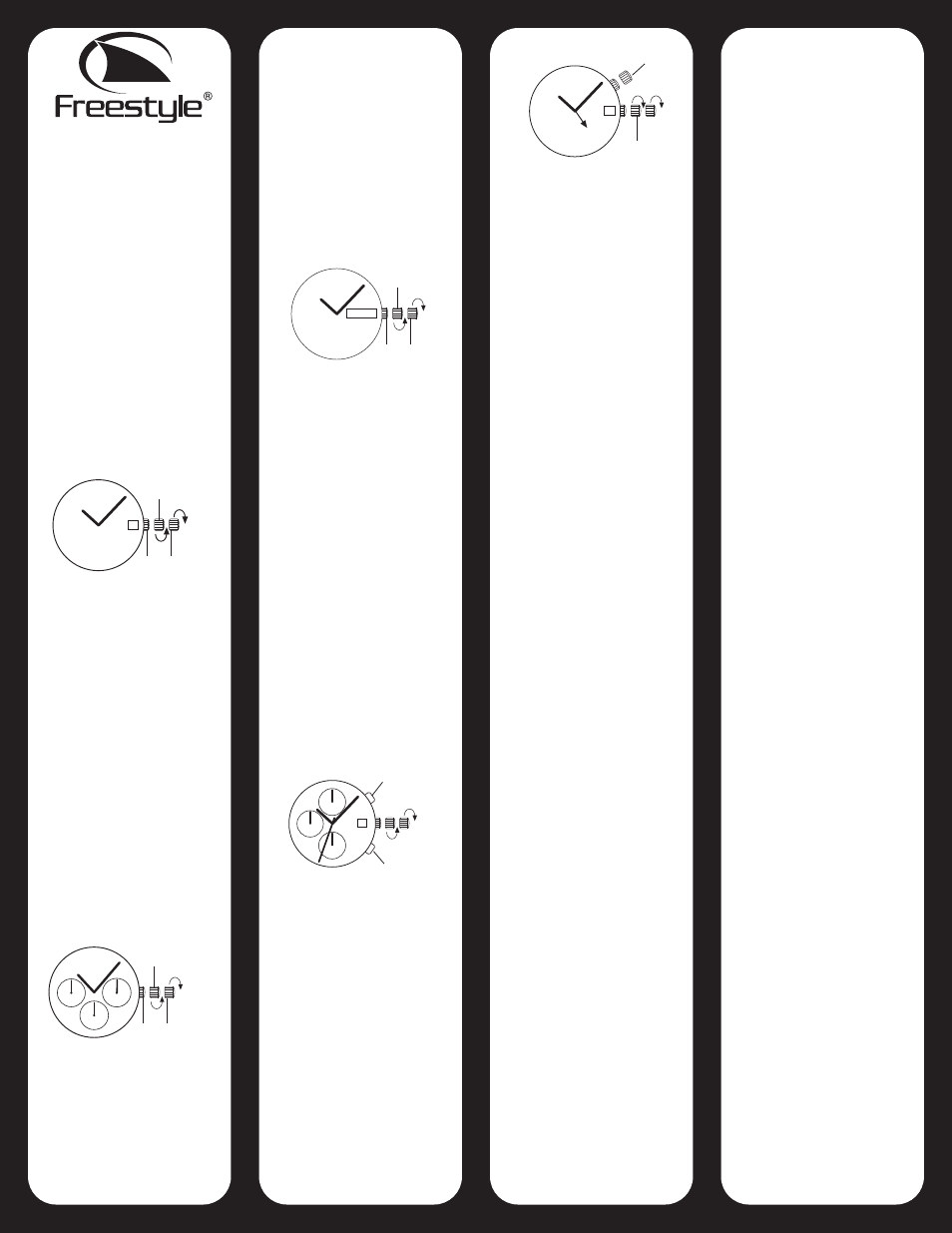 Freestyle ANALOG WATCH User Manual | 2 pages