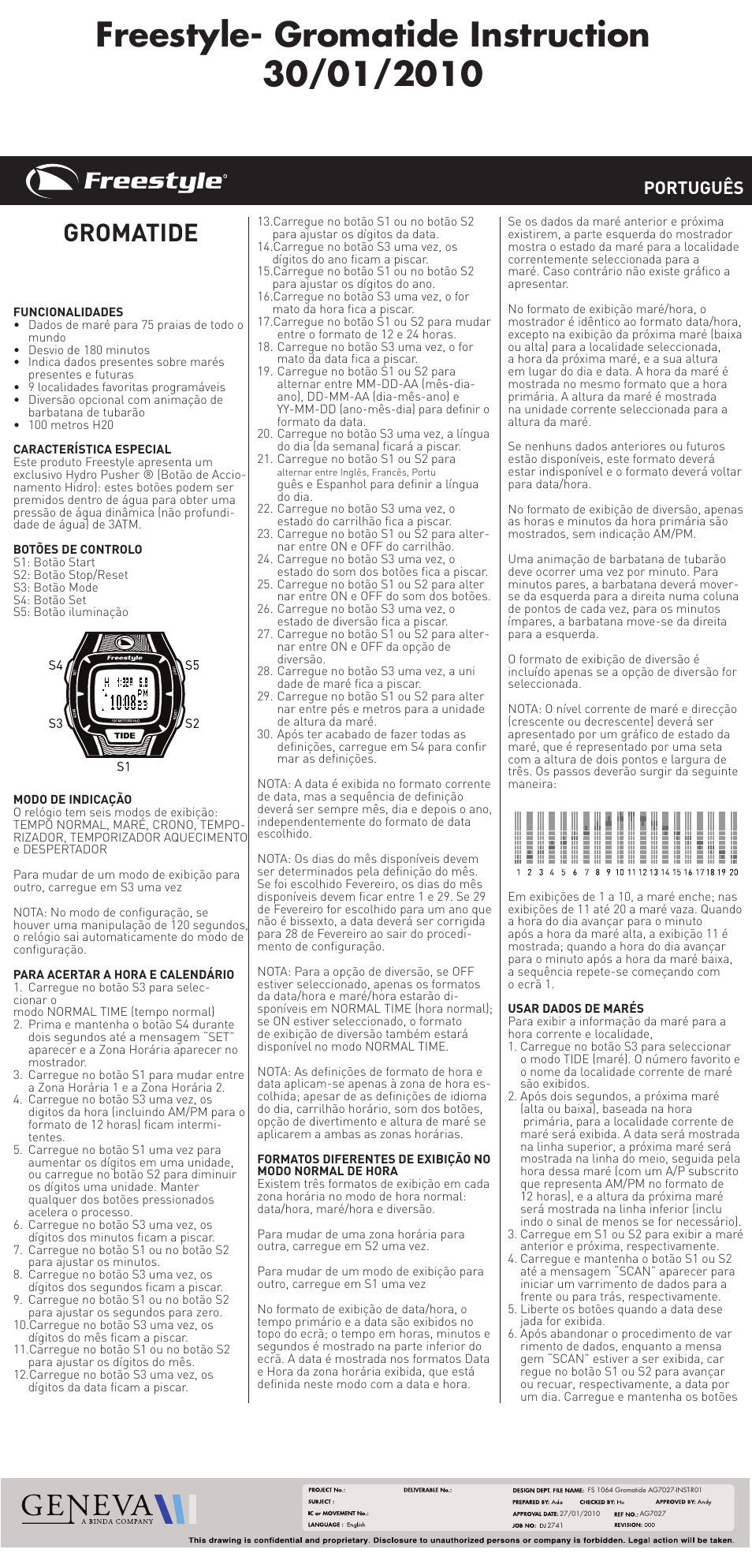Gromatide, Português | Freestyle FS 1064 User Manual | Page 11 / 16