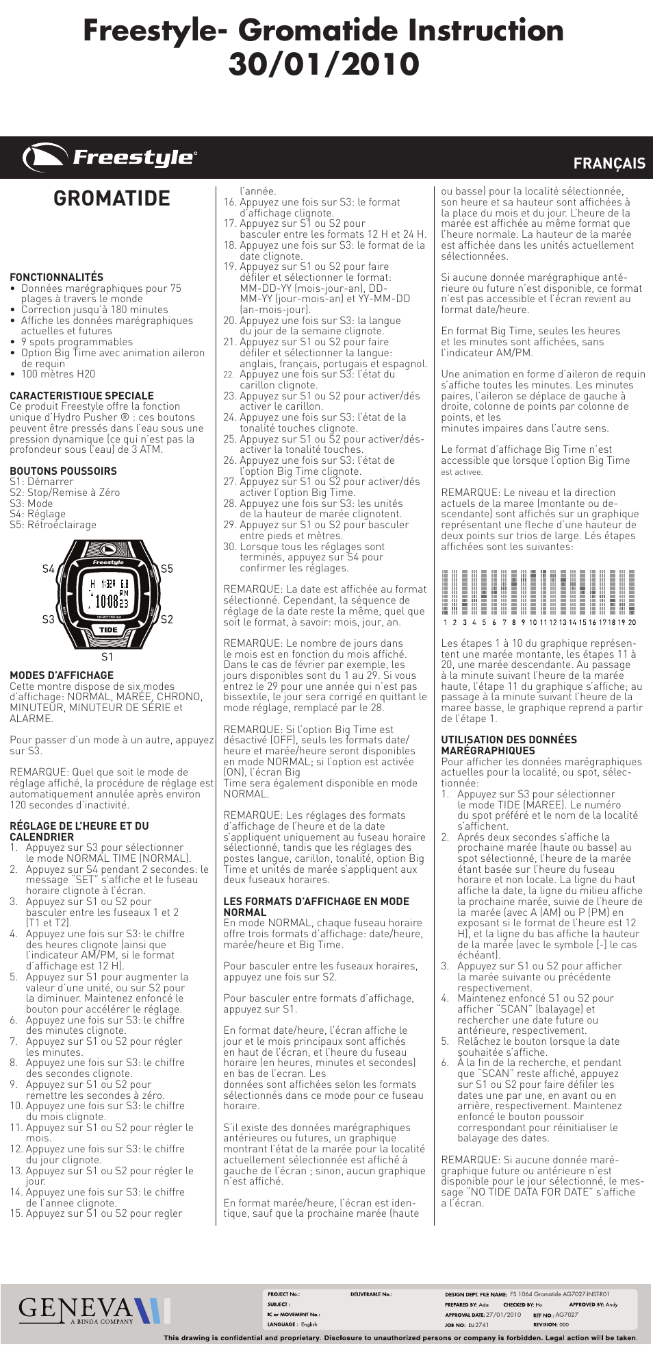 Gromatide, Français | Freestyle FS 1064 User Manual | Page 7 / 16