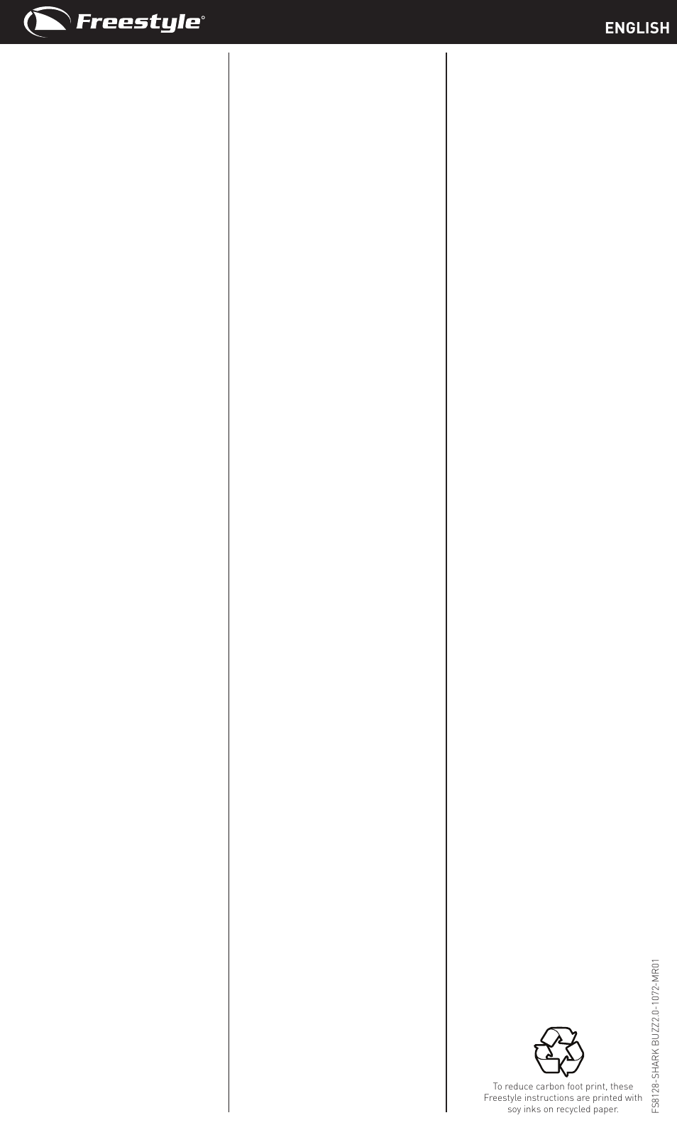 English | Freestyle S2S3 User Manual | Page 2 / 14