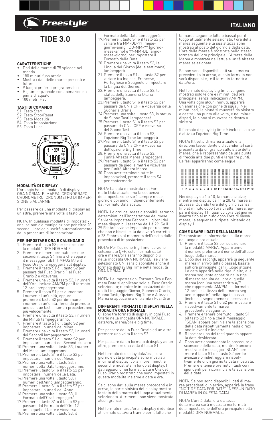 Tide 3.0, Italiano | Freestyle TIDE 3.0 User Manual | Page 9 / 16