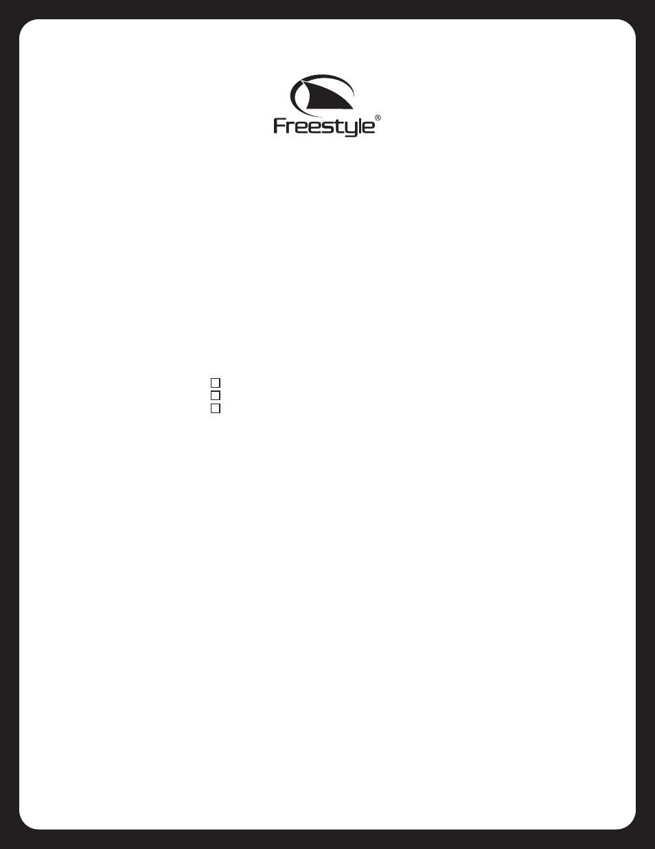 Freestyle 901 User Manual | Page 2 / 2