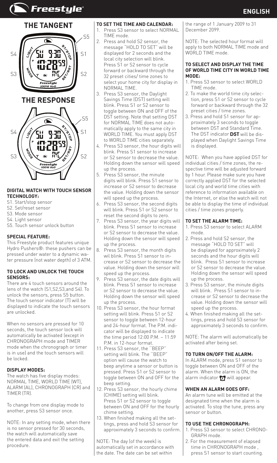 Freestyle The Response User Manual | 14 pages