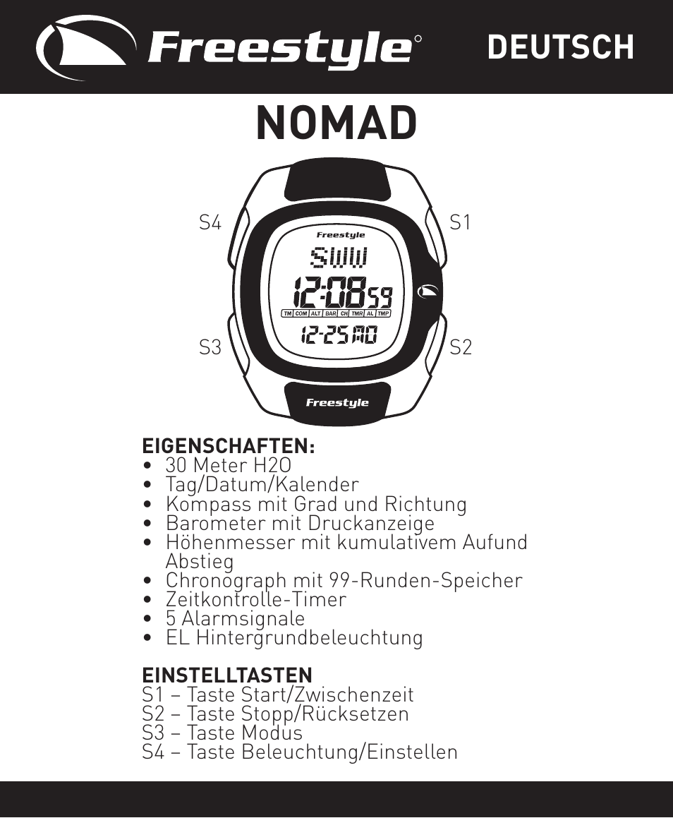 Nomad, Deutsch | Freestyle Nomad User Manual | Page 54 / 192