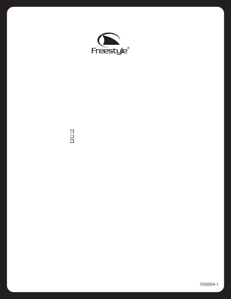 Freestyle #705 User Manual | Page 2 / 2