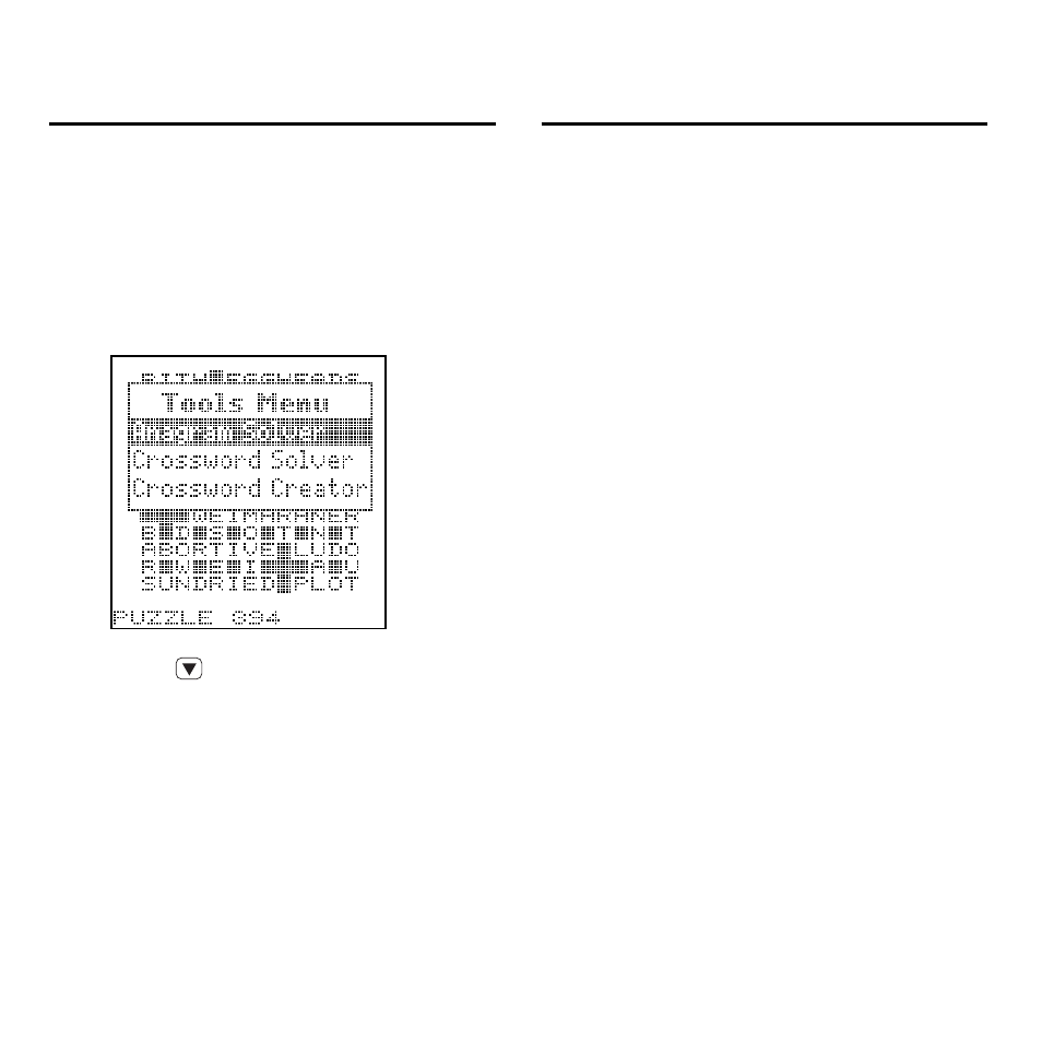 Using the tools menu | Franklin CGT-300 User Manual | Page 13 / 22