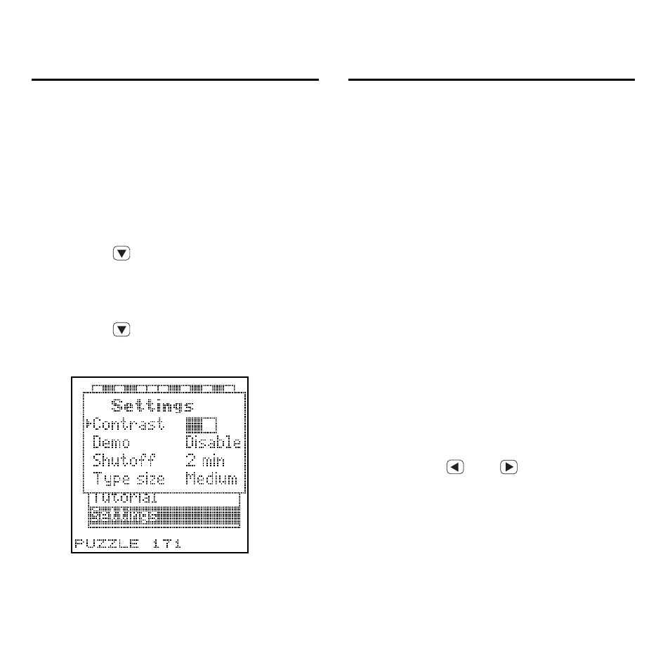 Changing settings | Franklin CGT-300 User Manual | Page 8 / 22