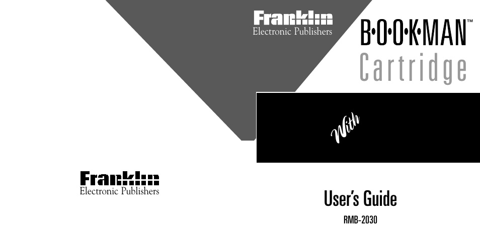 Read, Me bible, With | User’s guide | Franklin RMB-2030 User Manual | Page 20 / 20