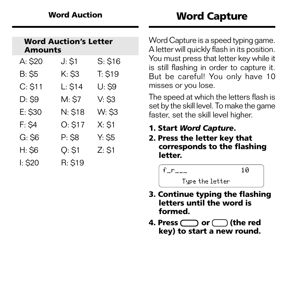 Word capture | Franklin WGM-2037 User Manual | Page 14 / 23