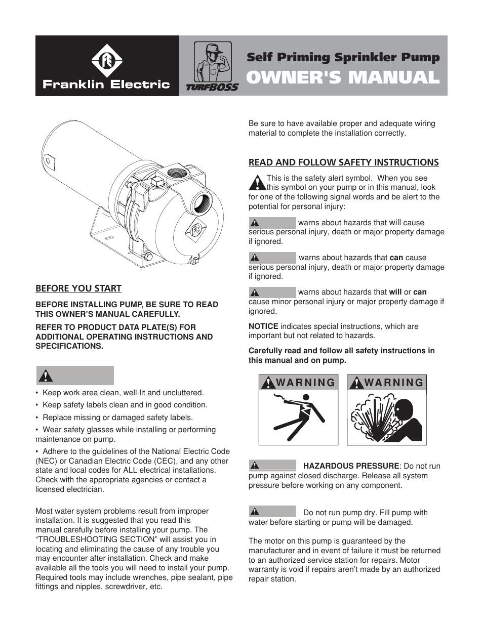 Franklin TB2CI User Manual | 44 pages