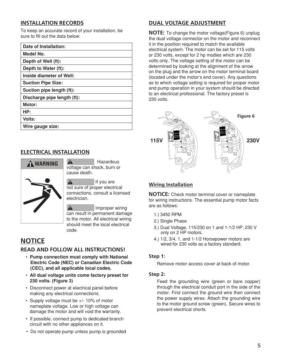 Notice | Franklin TB2CI User Manual | Page 7 / 44