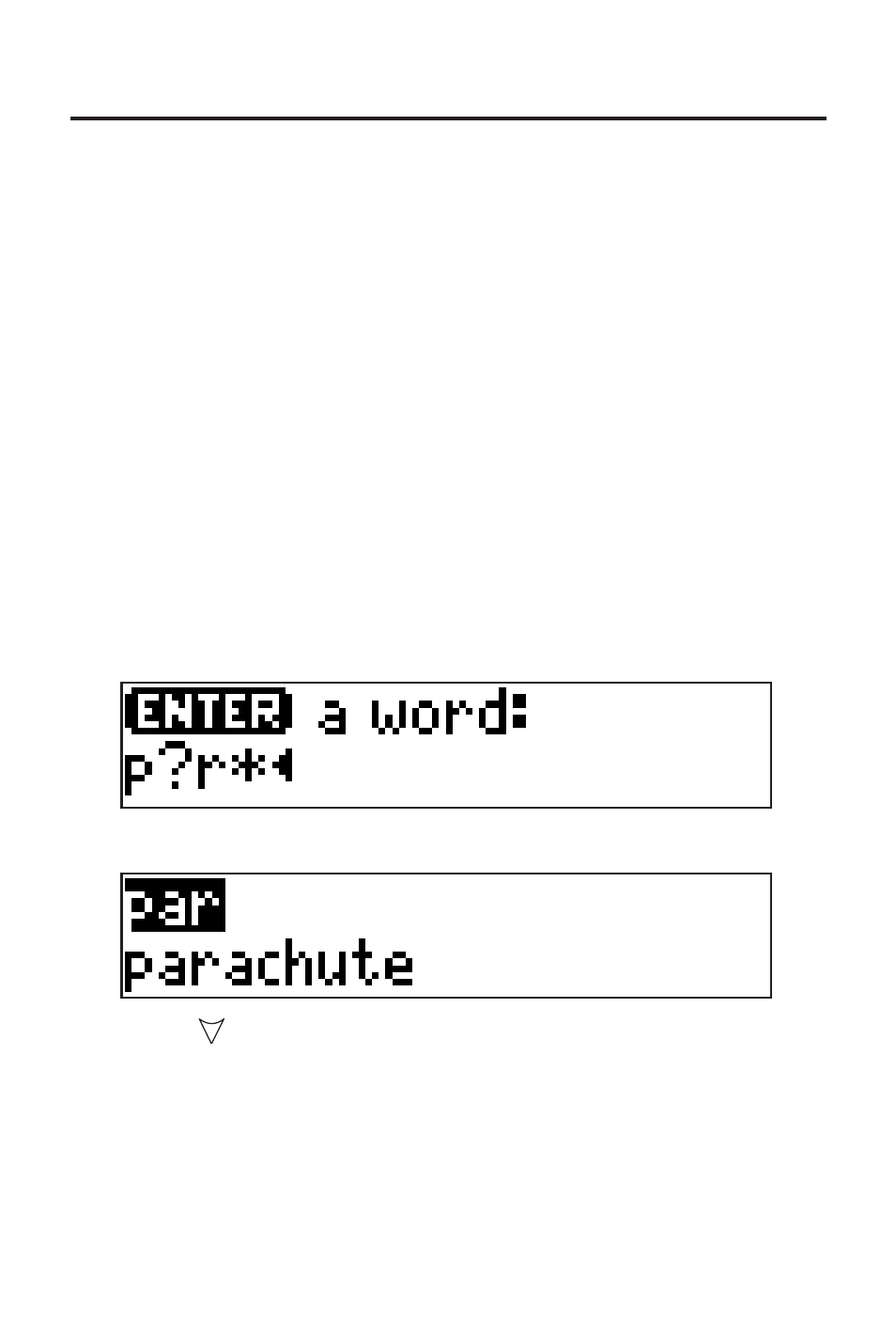 Finding letters in words | Franklin HW-1216 User Manual | Page 9 / 24