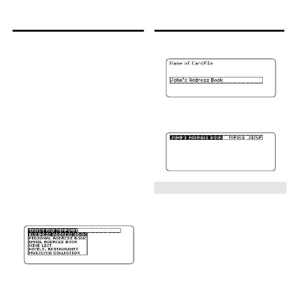 Creating a cardfile | Franklin SDK-763 User Manual | Page 30 / 78