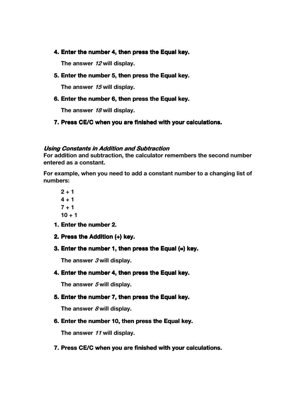 Using constants (continued) | Franklin CBC-100 User Manual | Page 6 / 16