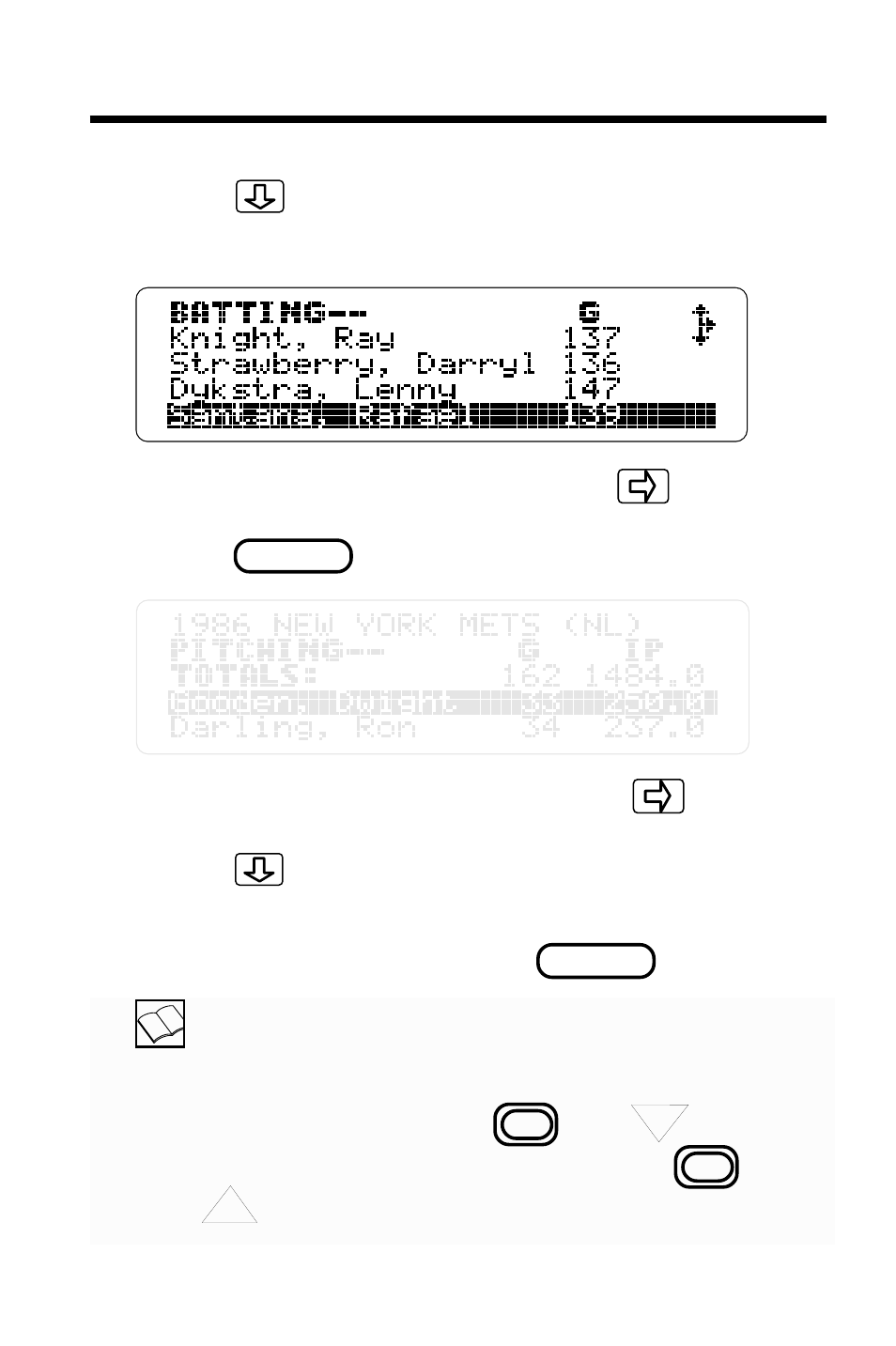 Seeing other year’s stats | Franklin F IC-129 User Manual | Page 19 / 64