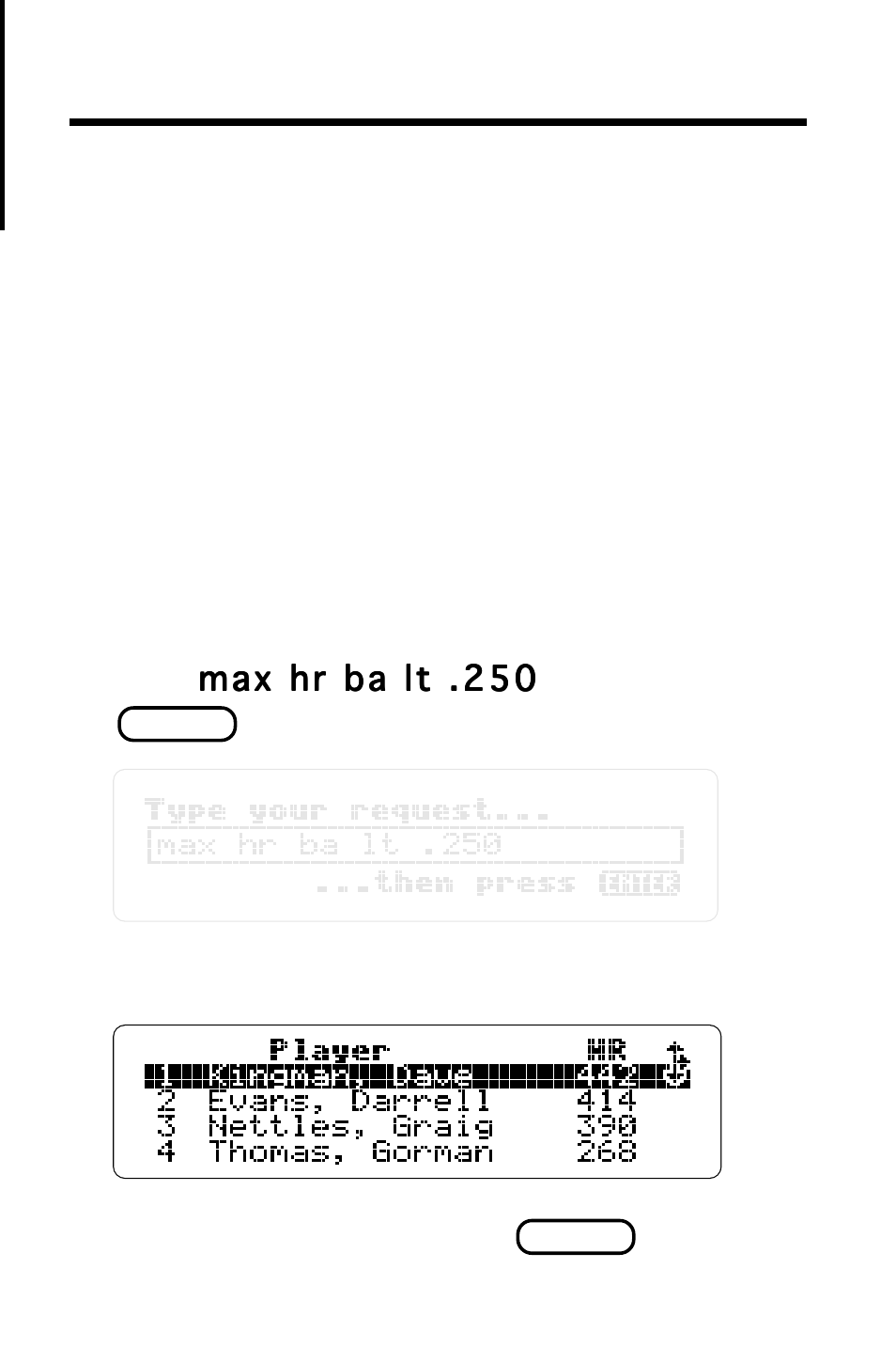 Adding a limiter, Type a request | Franklin F IC-129 User Manual | Page 38 / 64