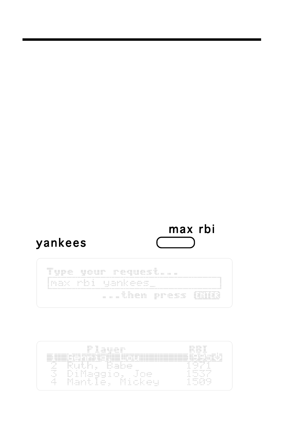 Limiting by team, Type a request | Franklin F IC-129 User Manual | Page 42 / 64