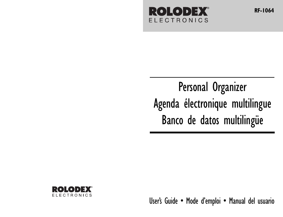 Franklin RF-1064 User Manual | Page 21 / 21