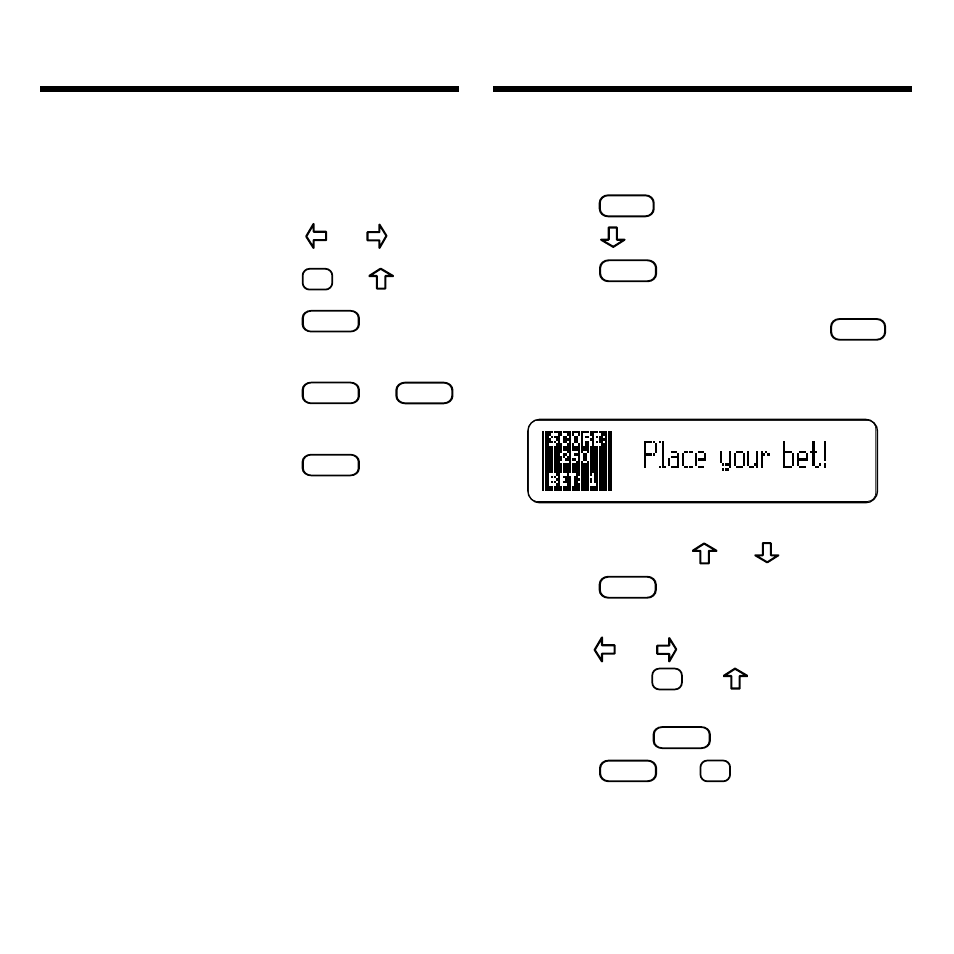 Video poker options, Playing video poker, Video poker options playing video poker | Franklin BOOKMAN BJP-2034 User Manual | Page 15 / 19