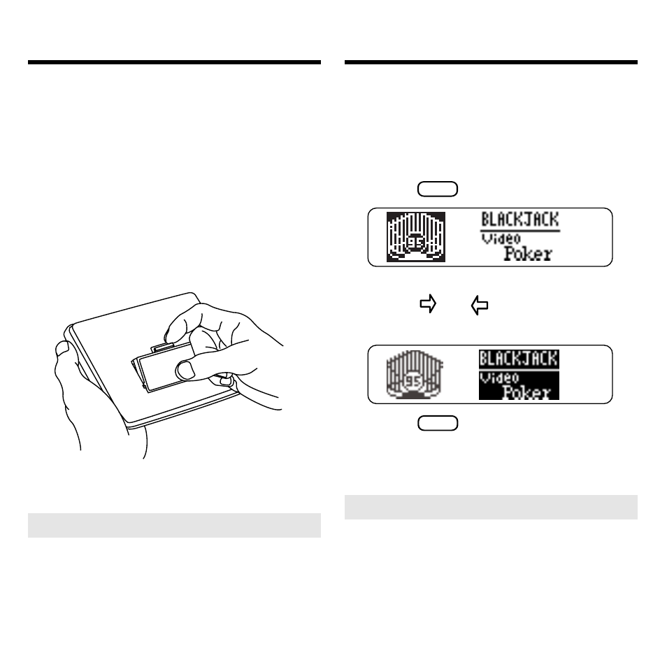 Installing a book card, Selecting books, Installing a book card selecting books | Franklin BOOKMAN BJP-2034 User Manual | Page 5 / 19
