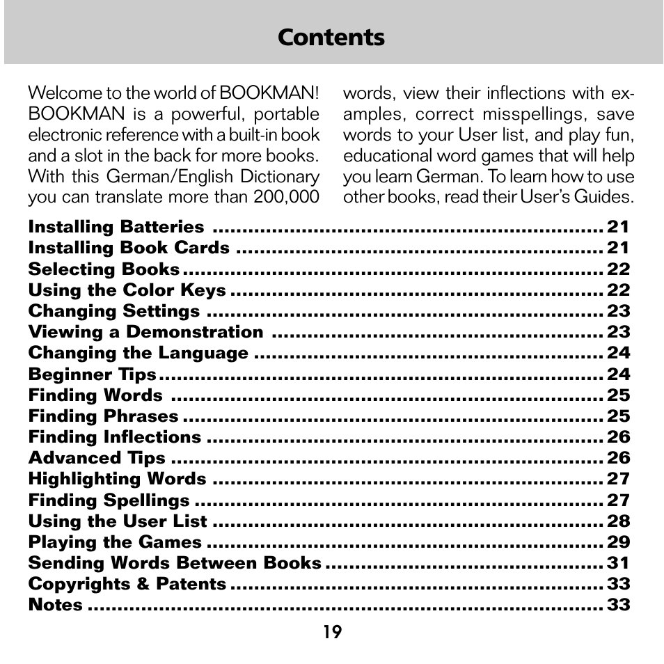 Franklin Deutsch/Englisch Professor DBD-440 User Manual | Page 3 / 18