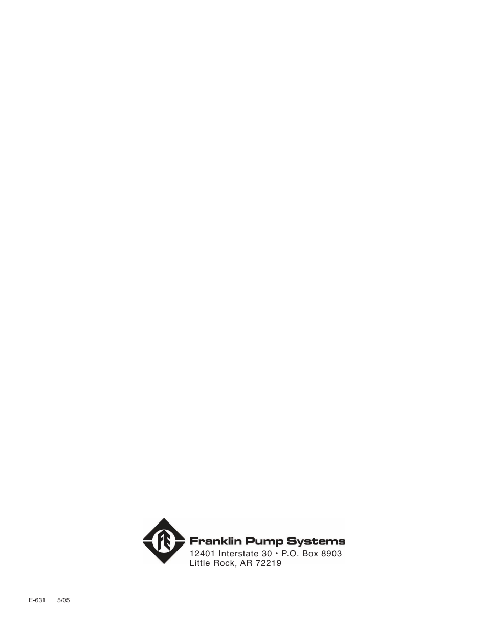 Franklin Water Pump User Manual | Page 12 / 12