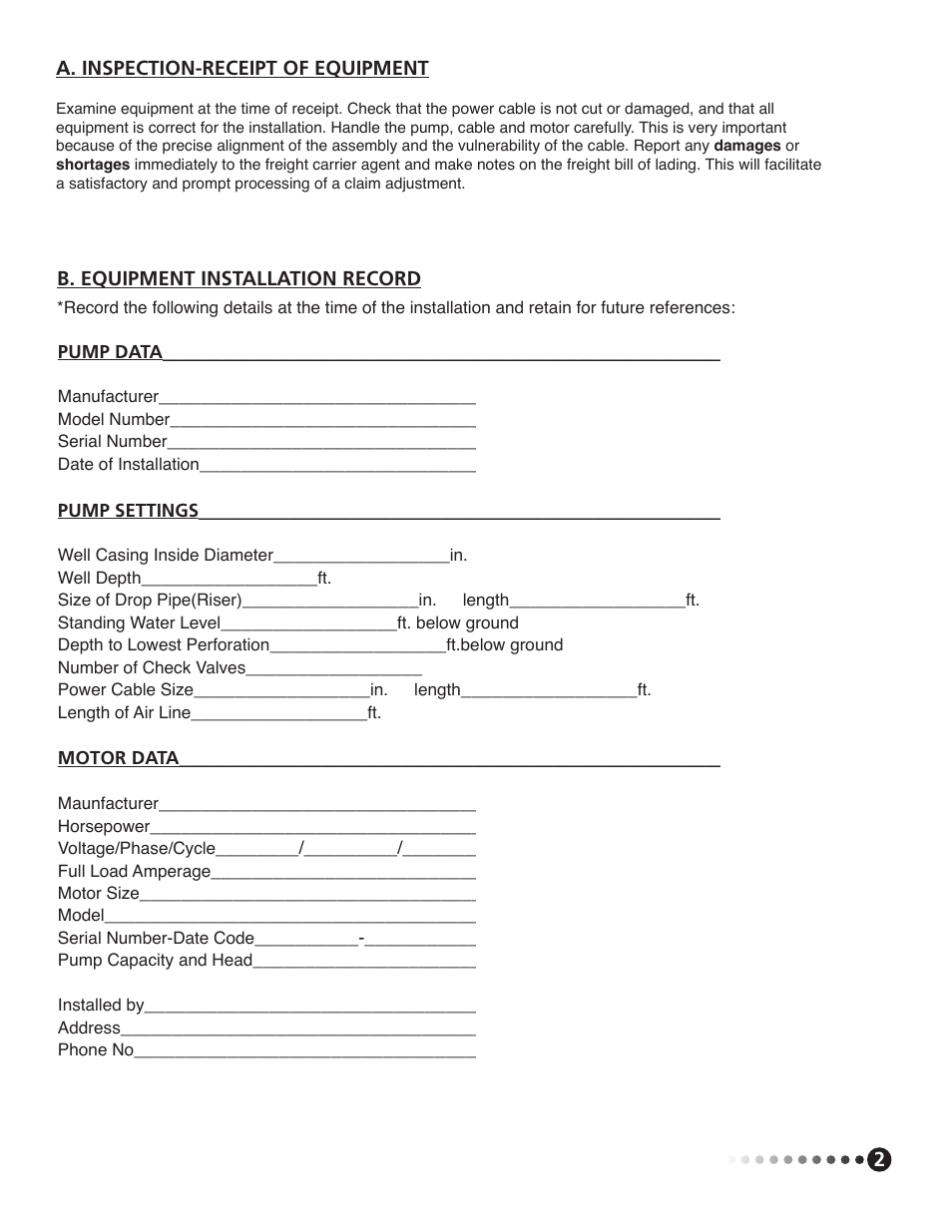Franklin Water Pump User Manual | Page 3 / 12