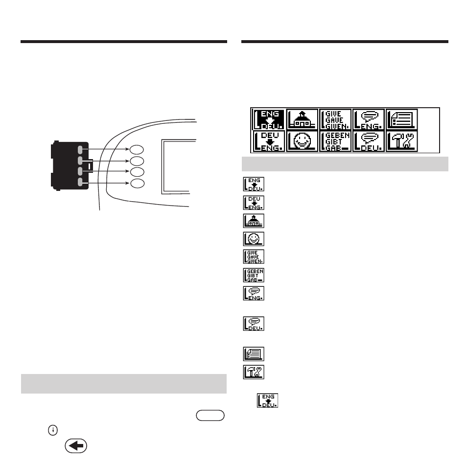 Bookcard colour keys, Using the main menu, Bookcard colour keys using the main menu | Understanding the menu, Help is always at hand | Franklin Deutsch/English Professor PRO BDS-1840 User Manual | Page 10 / 38
