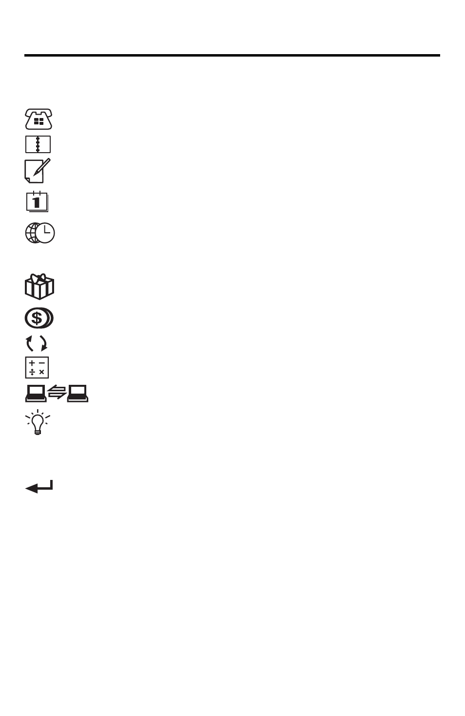 Key guide | Franklin RF-192 User Manual | Page 9 / 51