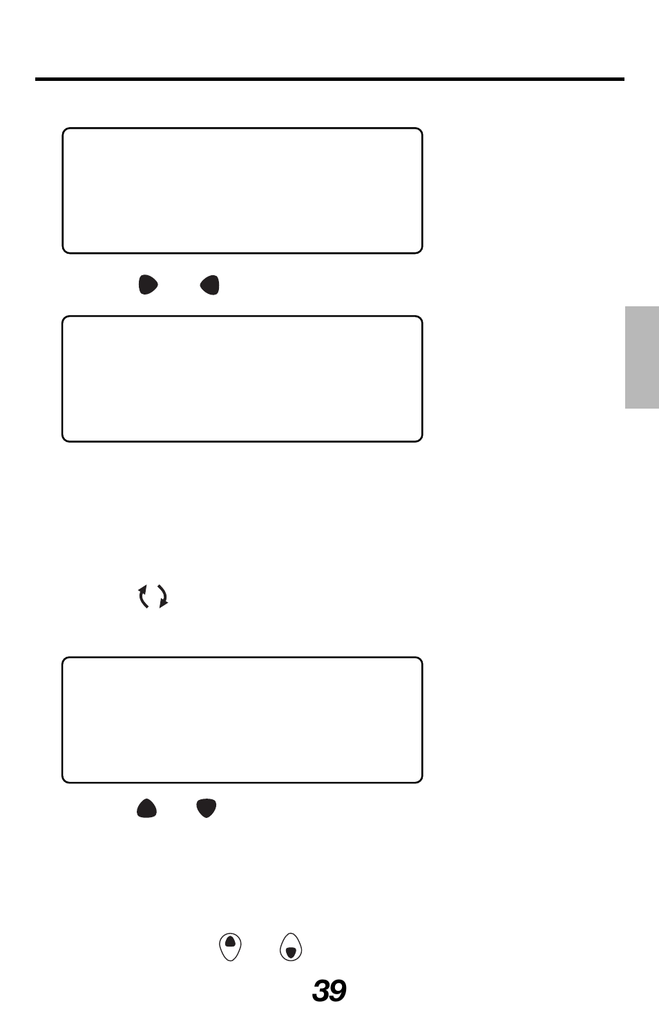 Converting currency, Press or to convert it in either direction, Until you see the currency conversion screen | Franklin Executive Organizer RF-1000 User Manual | Page 40 / 52