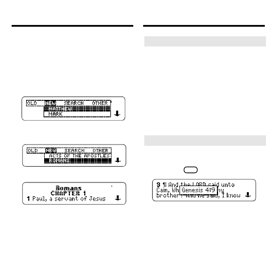 Reading the bible | Franklin KJB-640 User Manual | Page 8 / 19