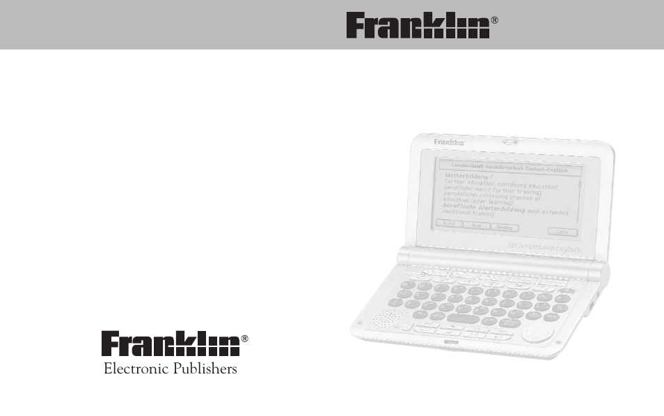 Franklin The English Language Studio LDE-1900 User Manual | 73 pages