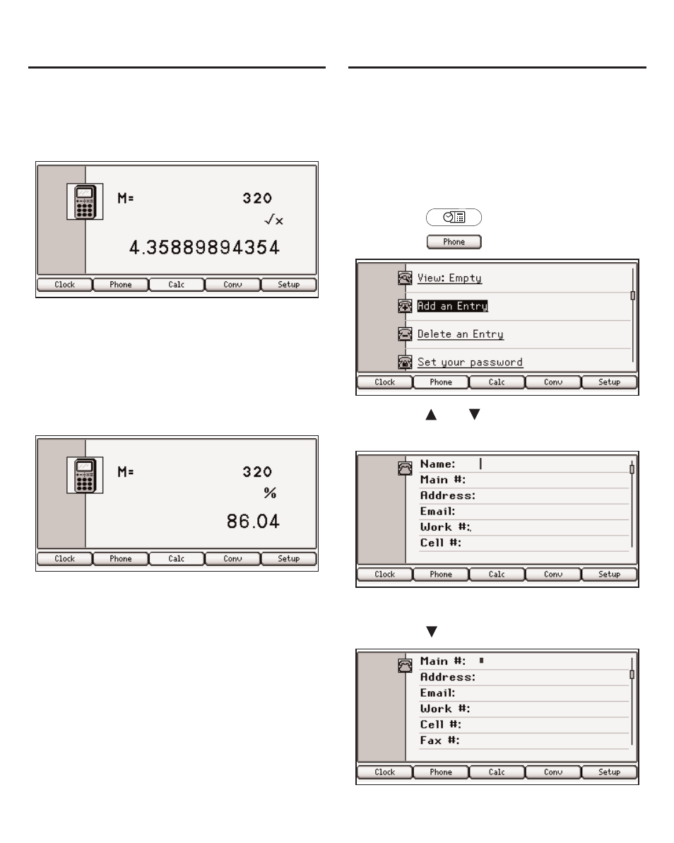Using the phone book, Adding entries | Franklin The English Language Studio LDE-1900 User Manual | Page 51 / 73