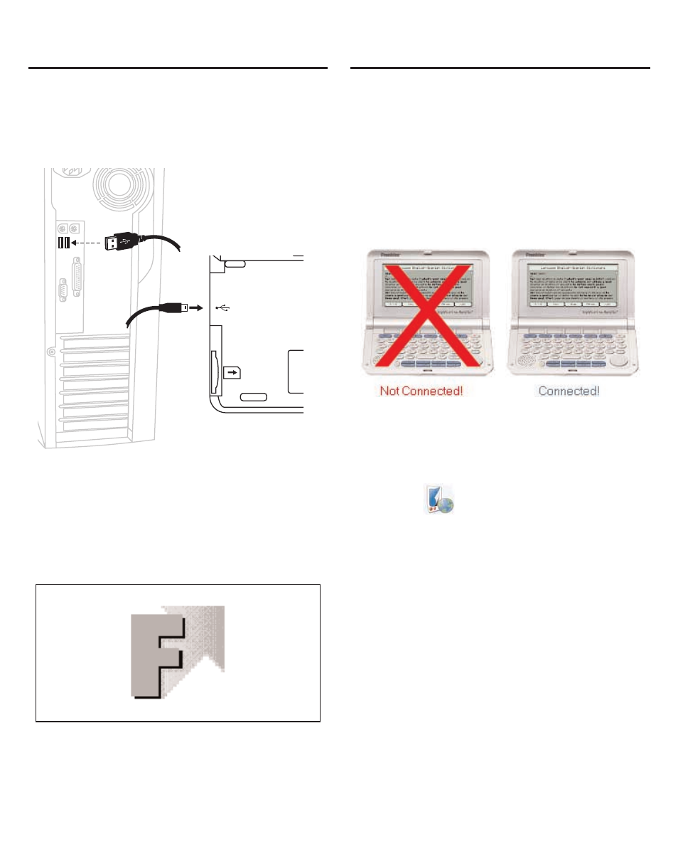 Connecting your device | Franklin The English Language Studio LDE-1900 User Manual | Page 57 / 73