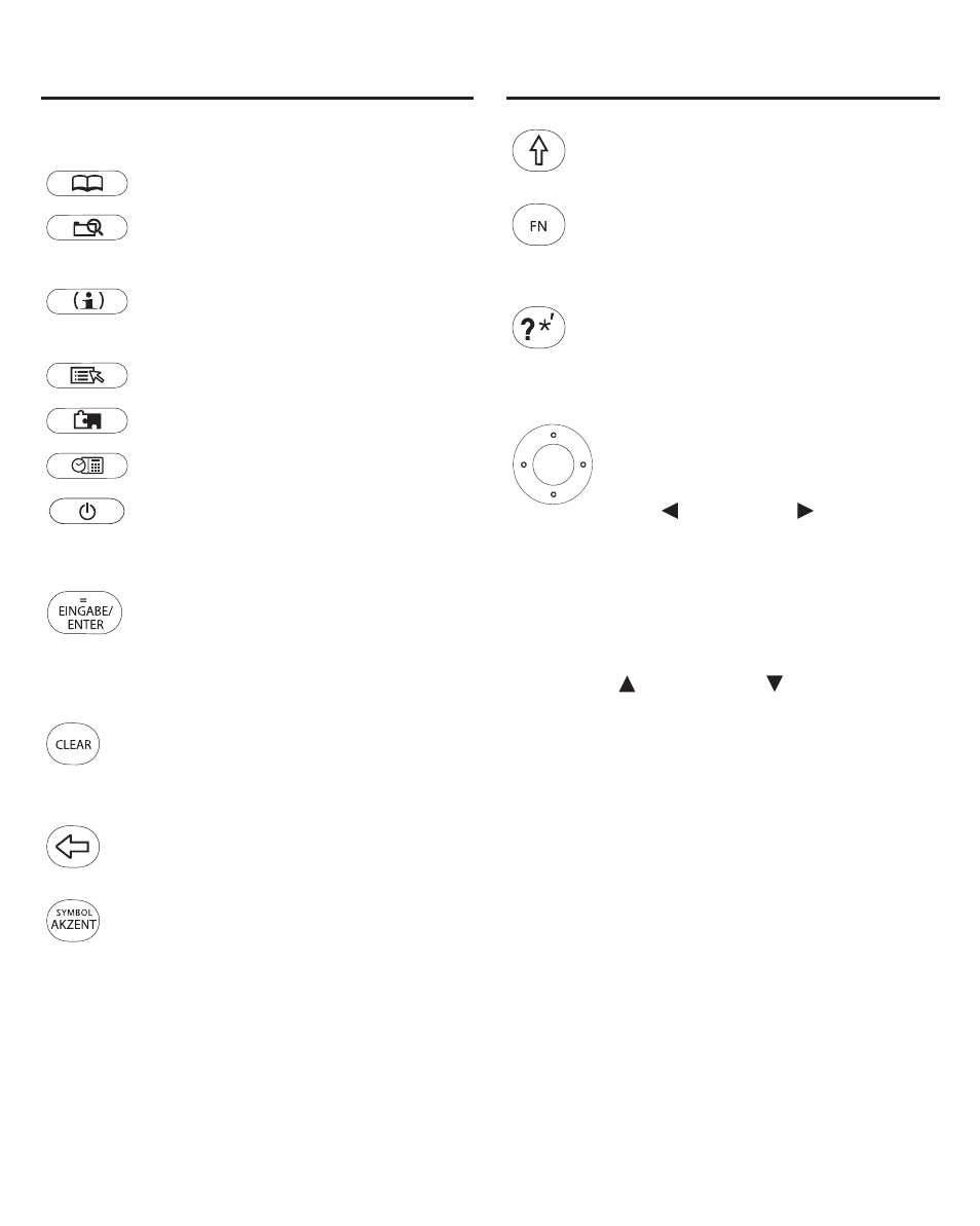 Key guide | Franklin The English Language Studio LDE-1900 User Manual | Page 9 / 73