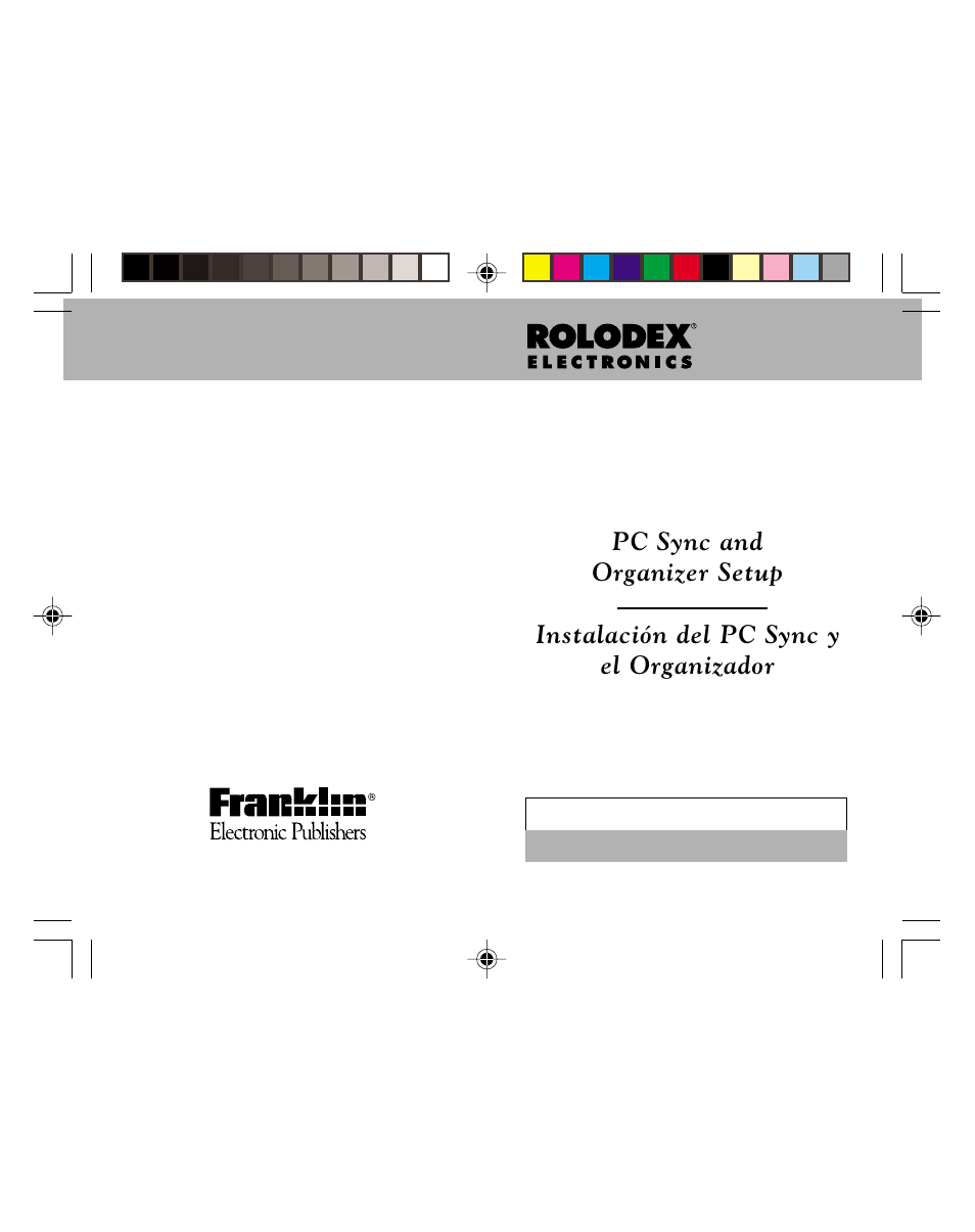 Franklin Rolodex RFPC-07 User Manual | 14 pages