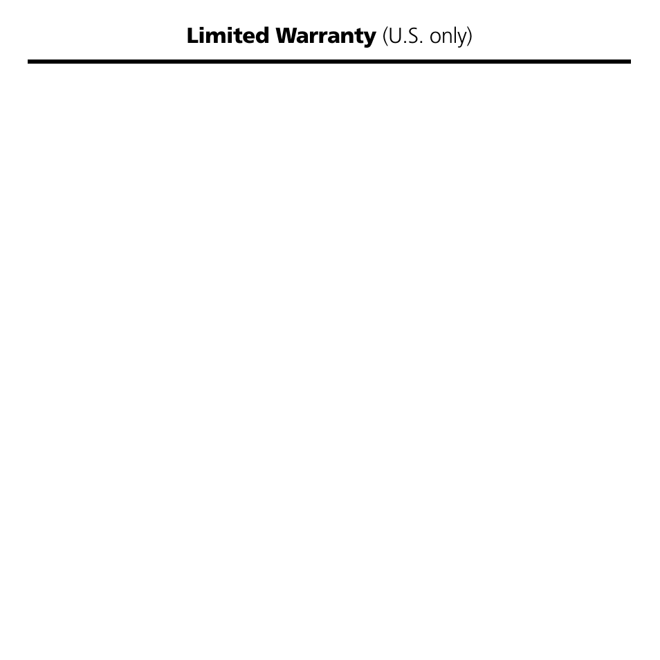 Limited warranty (u.s. only) | Franklin BQC-2021 User Manual | Page 13 / 16
