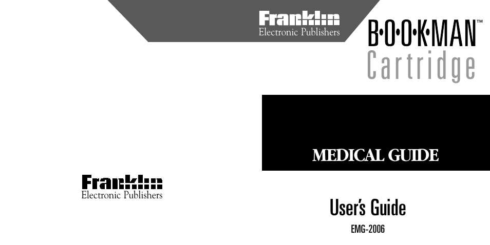 Mergency, User’s guide | Franklin EMG-2006 User Manual | Page 16 / 16