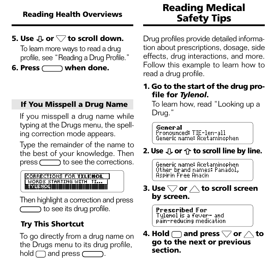 Reading medical safety tips | Franklin CDR-440 User Manual | Page 11 / 20