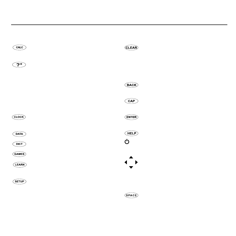 Key guide | Franklin Merriam Webster Dictionary MWD-450 User Manual | Page 4 / 26