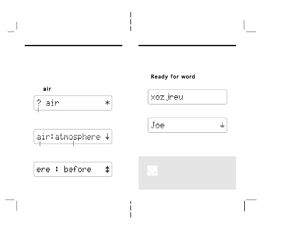 Building words seeing confusables | Franklin Webster's Spelling Corrector NC-10 User Manual | Page 5 / 8