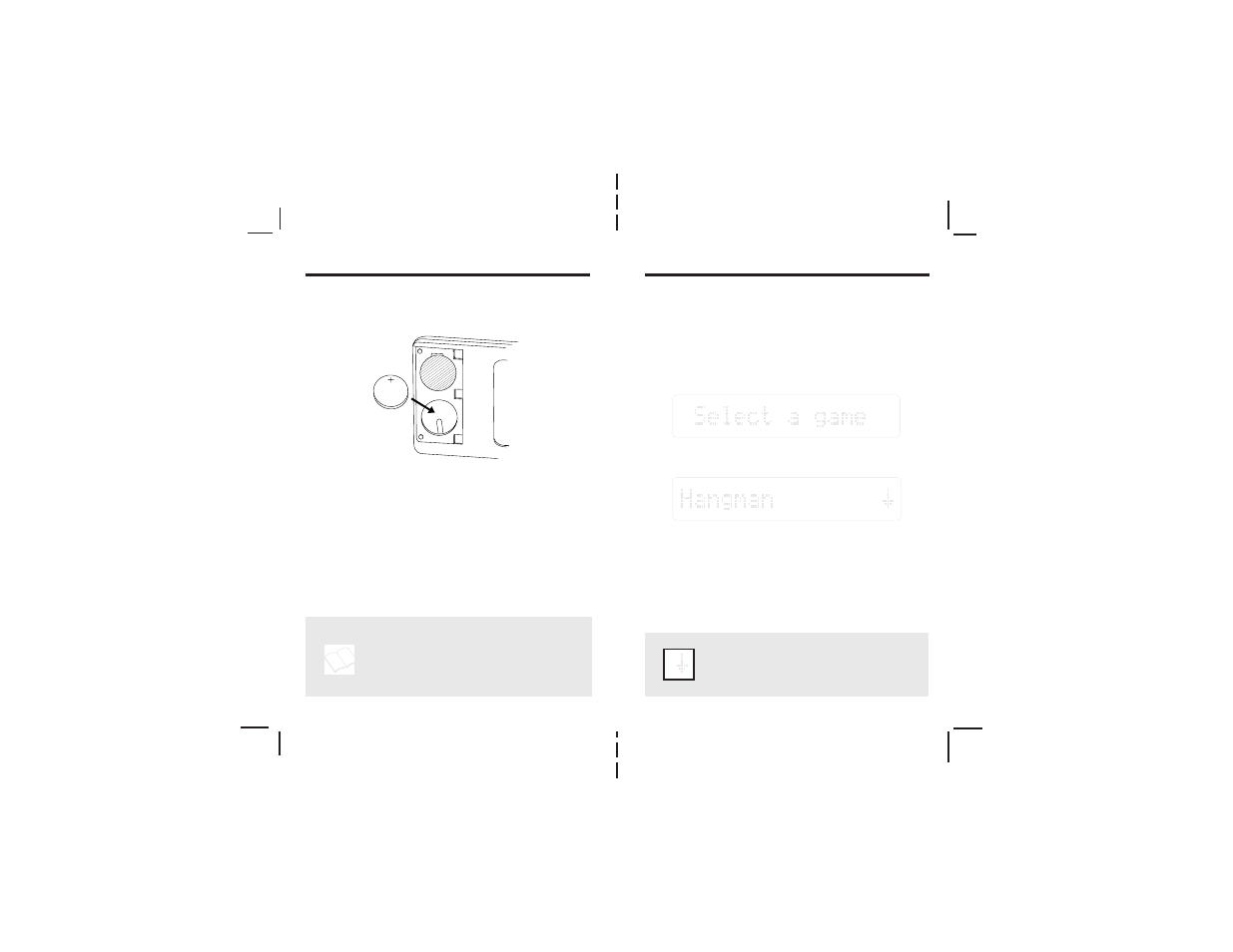Getting started selecting games | Franklin WG-15 User Manual | Page 2 / 11