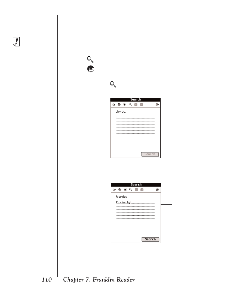 110 chapter 7. franklin reader | Franklin EBM-901 User Manual | Page 110 / 243