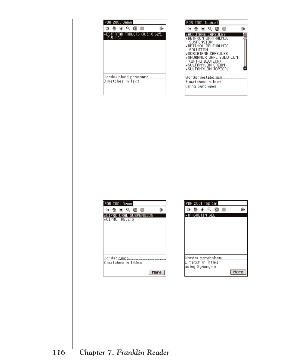 116 chapter 7. franklin reader | Franklin EBM-901 User Manual | Page 116 / 243