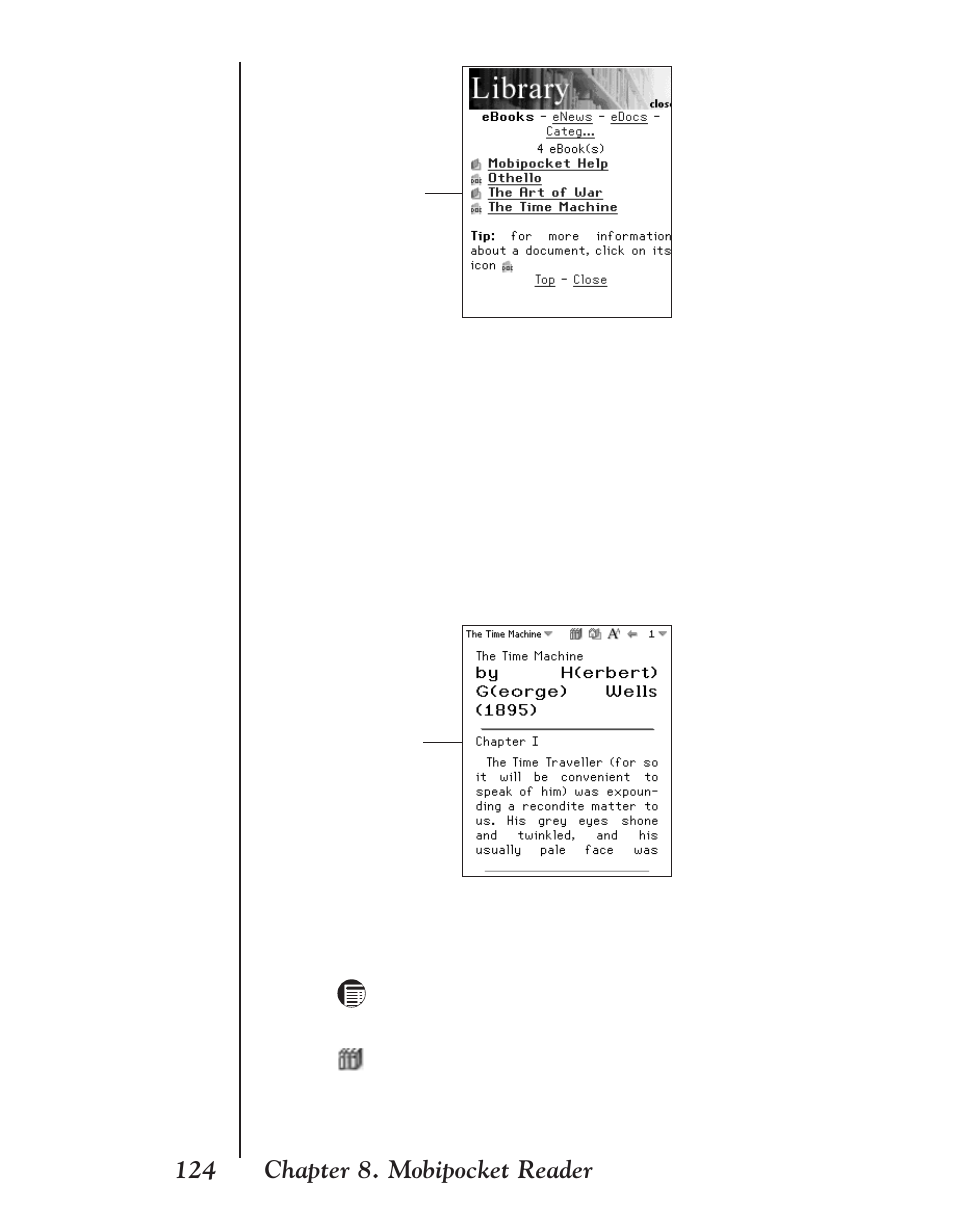 Chapter 8. mobipocket reader 124 | Franklin EBM-901 User Manual | Page 124 / 243