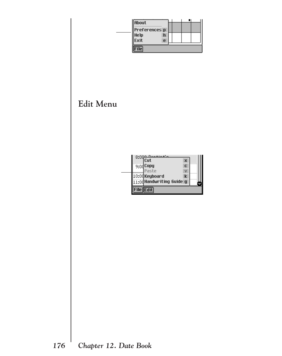 Edit menu | Franklin EBM-901 User Manual | Page 176 / 243