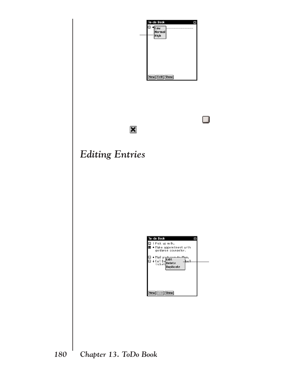 Editing entries | Franklin EBM-901 User Manual | Page 180 / 243