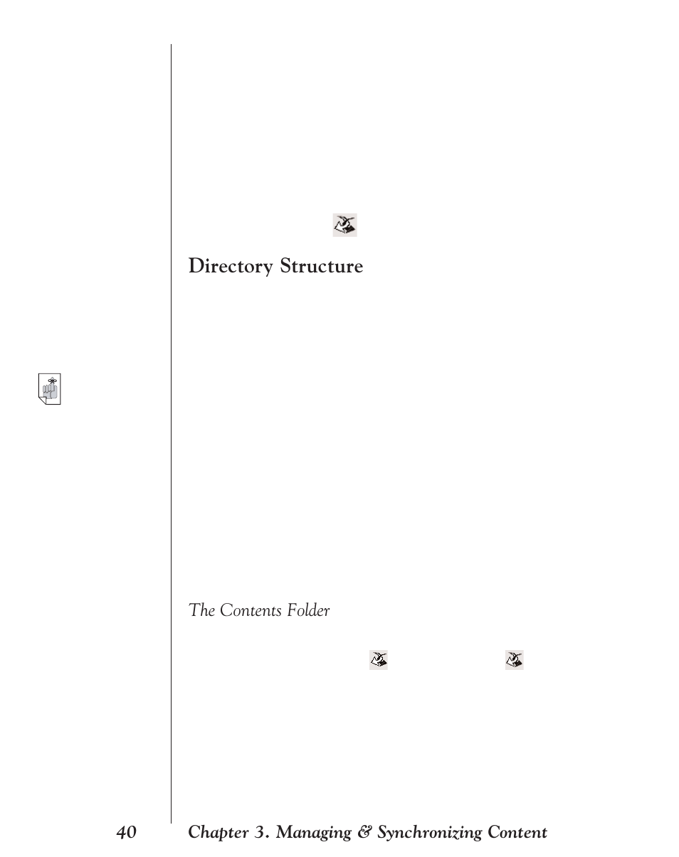Directory structure, The contents folder | Franklin EBM-901 User Manual | Page 40 / 243