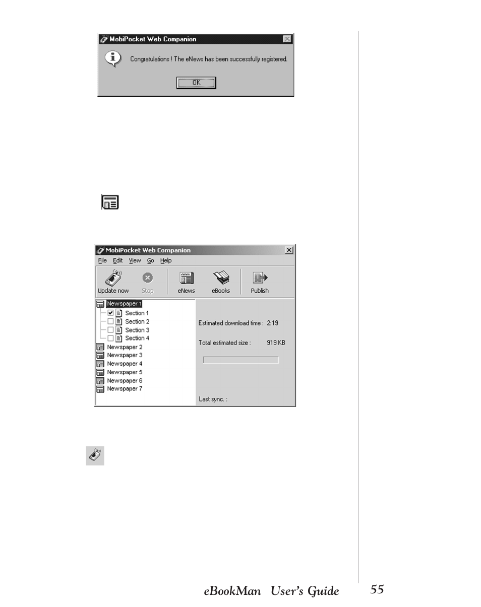 55 ebookman, User’s guide | Franklin EBM-901 User Manual | Page 55 / 243