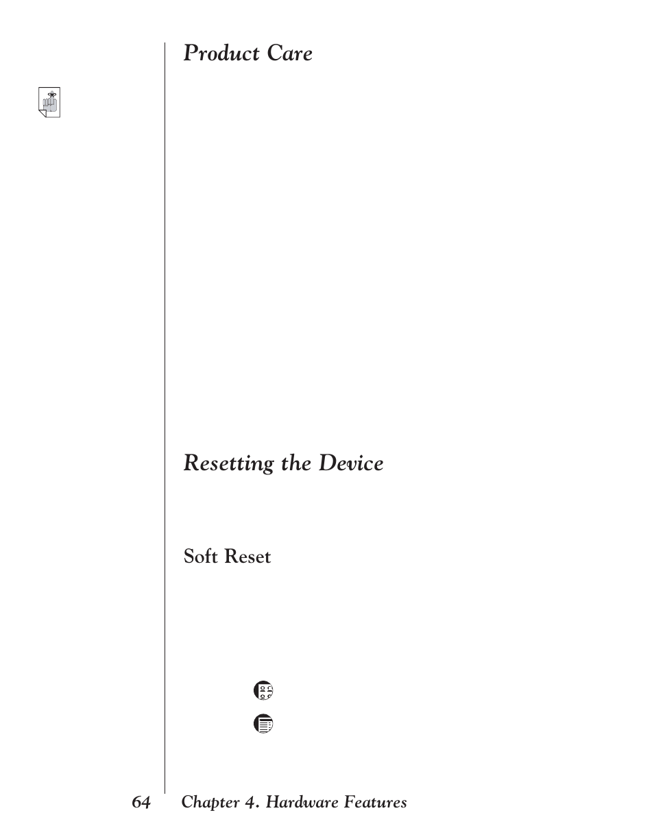 Product care, Resetting the device, Soft reset | Franklin EBM-901 User Manual | Page 64 / 243